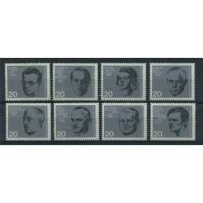 ALEMANIA OCCIDENTAL 1964 SERIE COMPLETA DE ESTAMPILLAS NUEVAS MINT 10 EUROS